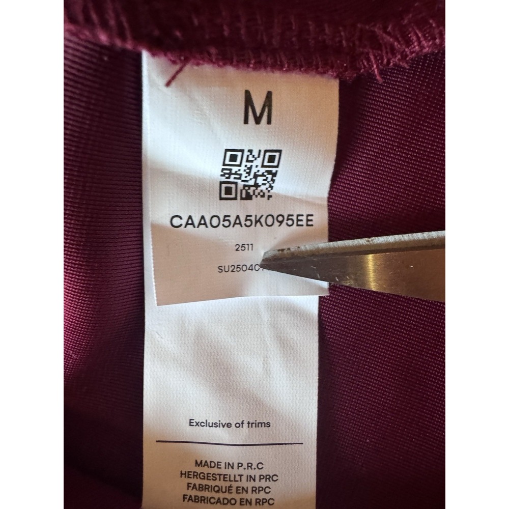 NWT Cupshe Sweet Sangria Red Velvet Mini Dress Size Large Smocked Bodice Holiday - Picture 10 of 14